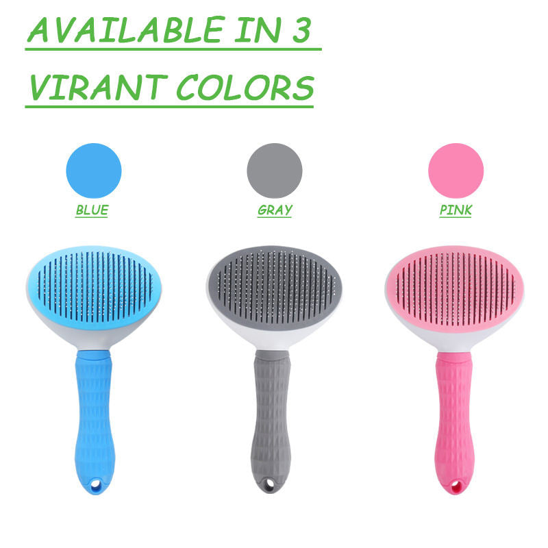 GroomEase Self-Cleaning Slicker Brush