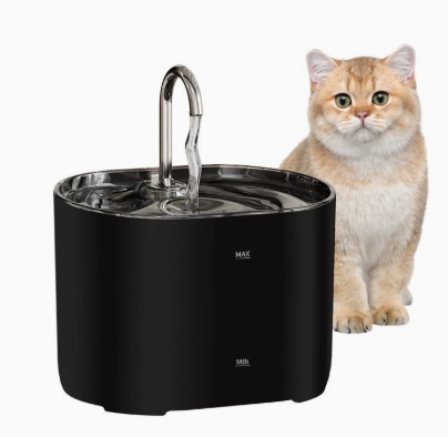PureFlow Stainless Steel Pet Water Fountain